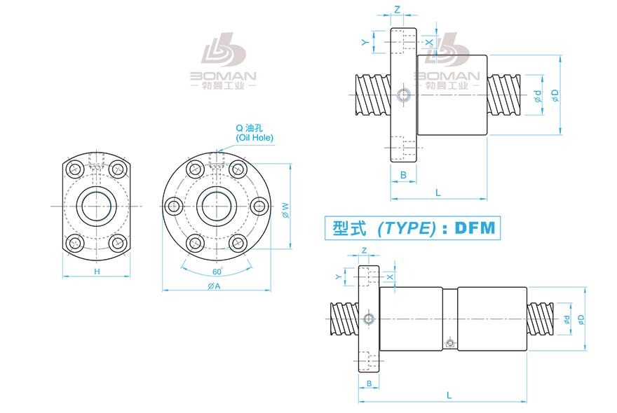TBI DFM03205-4 tbi滚珠丝杆介绍