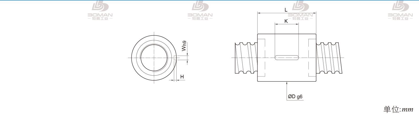 PMI RSIC5005-4 PMI转造级滚珠丝杠型号说明